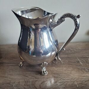 Cheeks Design &Art co. Silver  plated‎ footed pitcher